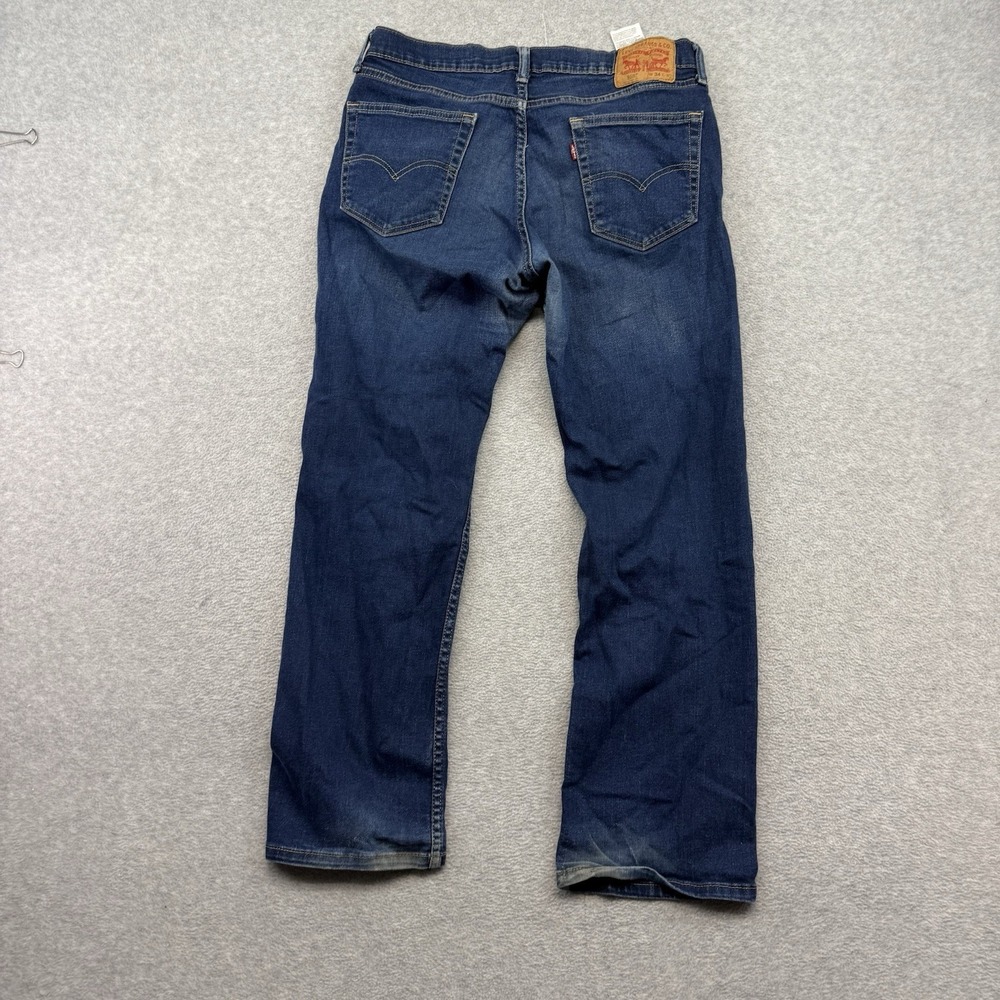 Men's Levi's 559 Relaxed Straight Leg Blue Jeans Men's 34x32 Stretch Denim - Picture 8 of 14